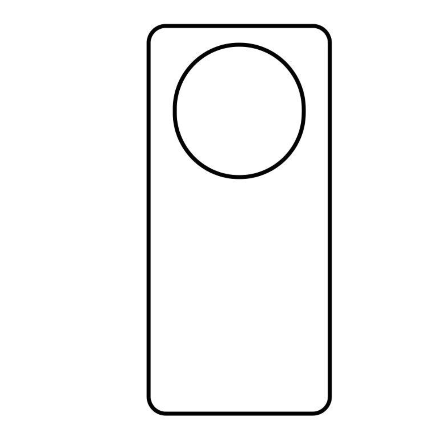 Funda de sublimación de Oppo Reno - Contorno negro