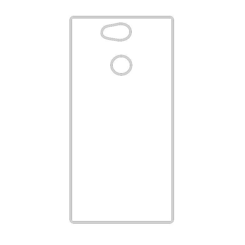 Coque sublimation 2D TPU pour Sony XPeria L3, L2. La plaque arrière en aluminium dédiée à la sublimation permet la personnalisation de la coque.