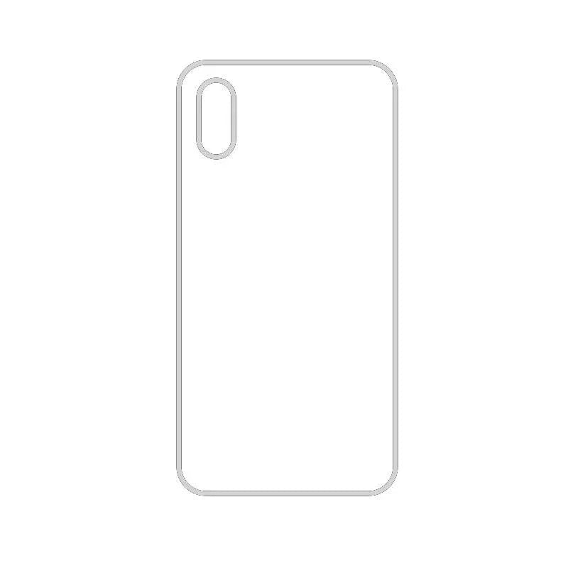 Coque-sublimation.fr Coque Sublimable IPhone XS Max Coque Sublimation Apple - Contour transparent Coque Sublimation Apple - Contour transparent