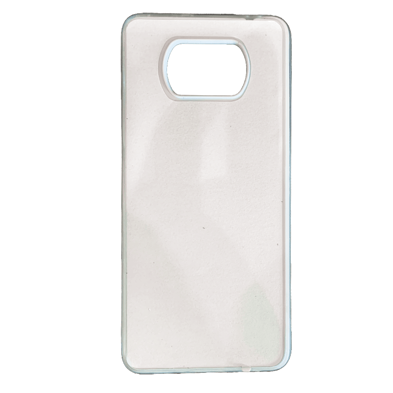 Coque sublimation 2D TPU pour Xiaomi Poco X3 Pro, X3, M3, F3, NFC. La plaque arrière en aluminium dédiée à la sublimation permet la personnalisation de la coque