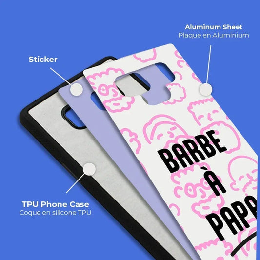 Coque-sublimation.fr Coque Sublimable Coque Sublimation Samsung Galaxy Note - Contour noir Coque Sublimation Samsung Galaxy Note - Contour noir