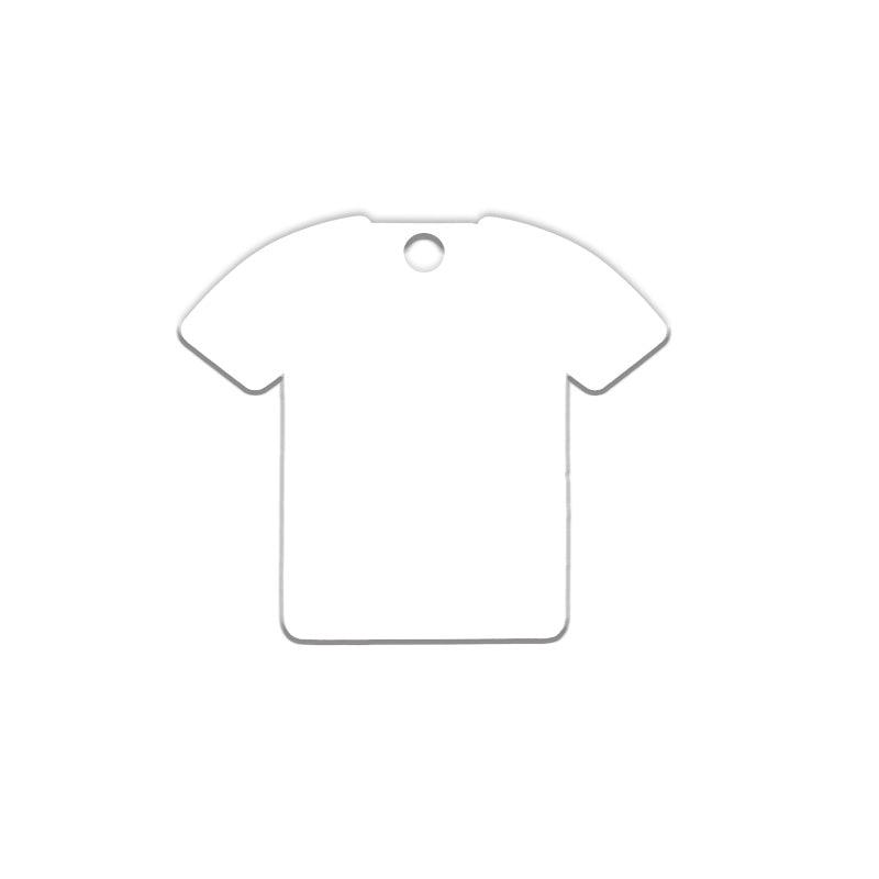 Llavero de plástico en blanco de sublimación imprimible a doble cara