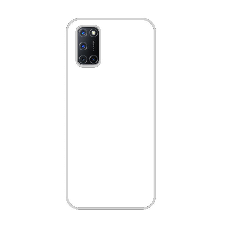 Coque sublimation 2D TPU pour Oppo A95, A94, A77, A74, A57, A55, A54, A53, A16S, A15, A9, A7X, A5 . La plaque arrière en aluminium dédiée à la sublimation permet la personnalisation de la coque.