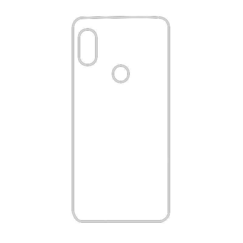 Coque Sublimation Xiaomi Redmi Note - Contour transparent