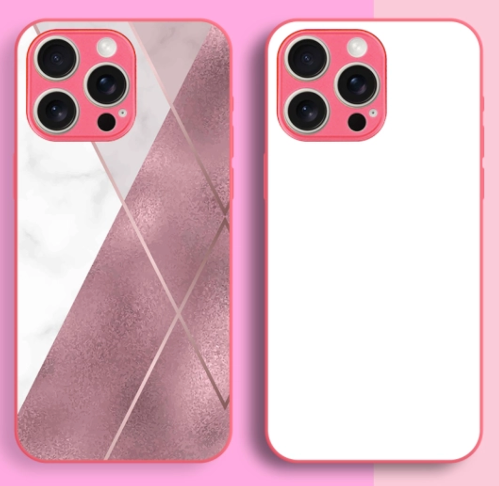 Coque sublimation contour rose