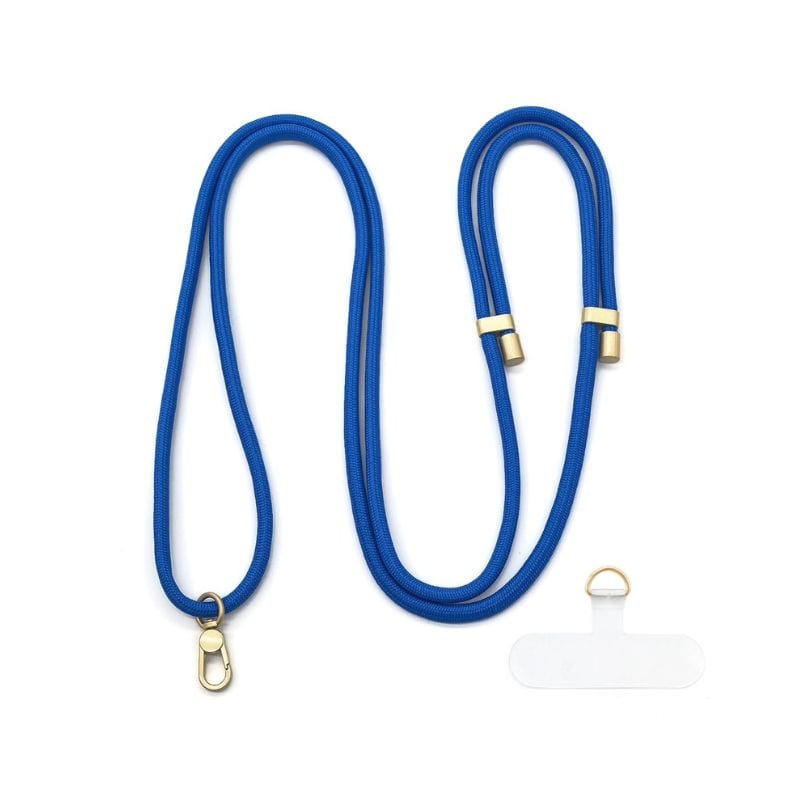 Cordon téléphone élégant bleu électrique pour iPhone Samsung Oppo Xiaomi tous modèles