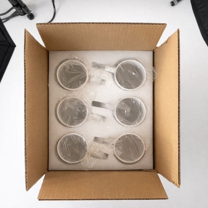 Lot de 6 mugs blancs à sublimation – Mugs céramique 330 ml