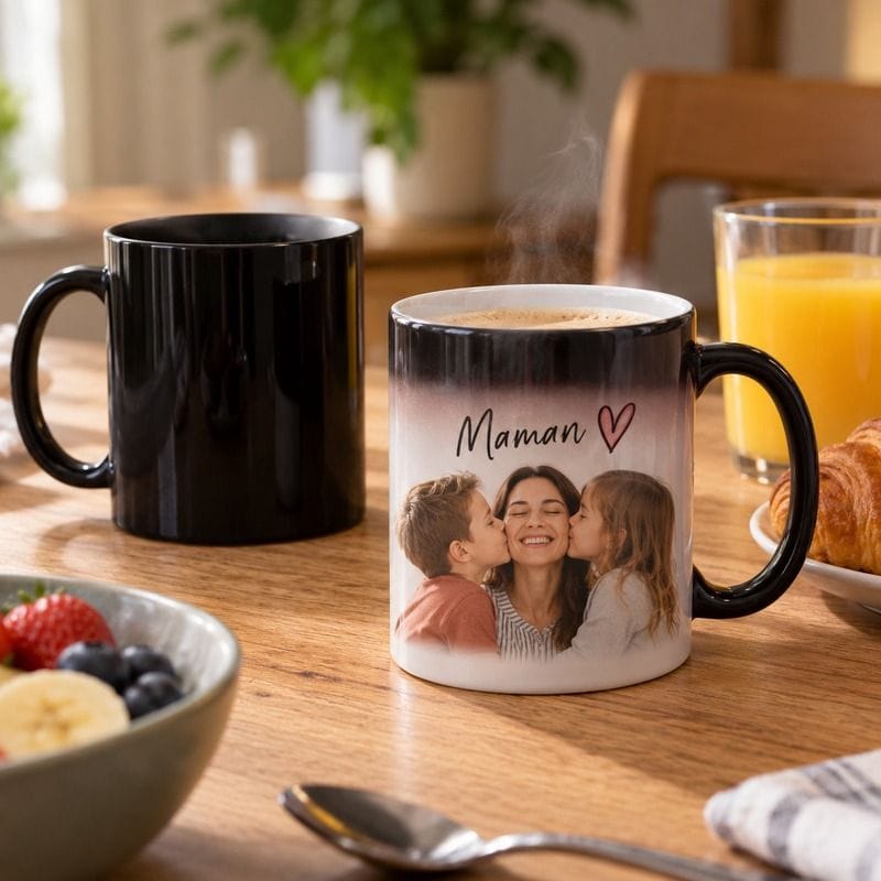 Coque sublimation Mug Avec Boite Emballage polyester d'expédition Mug magique en céramique mat sublimable 325cl Mug magique en céramique mat sublimable 325cl