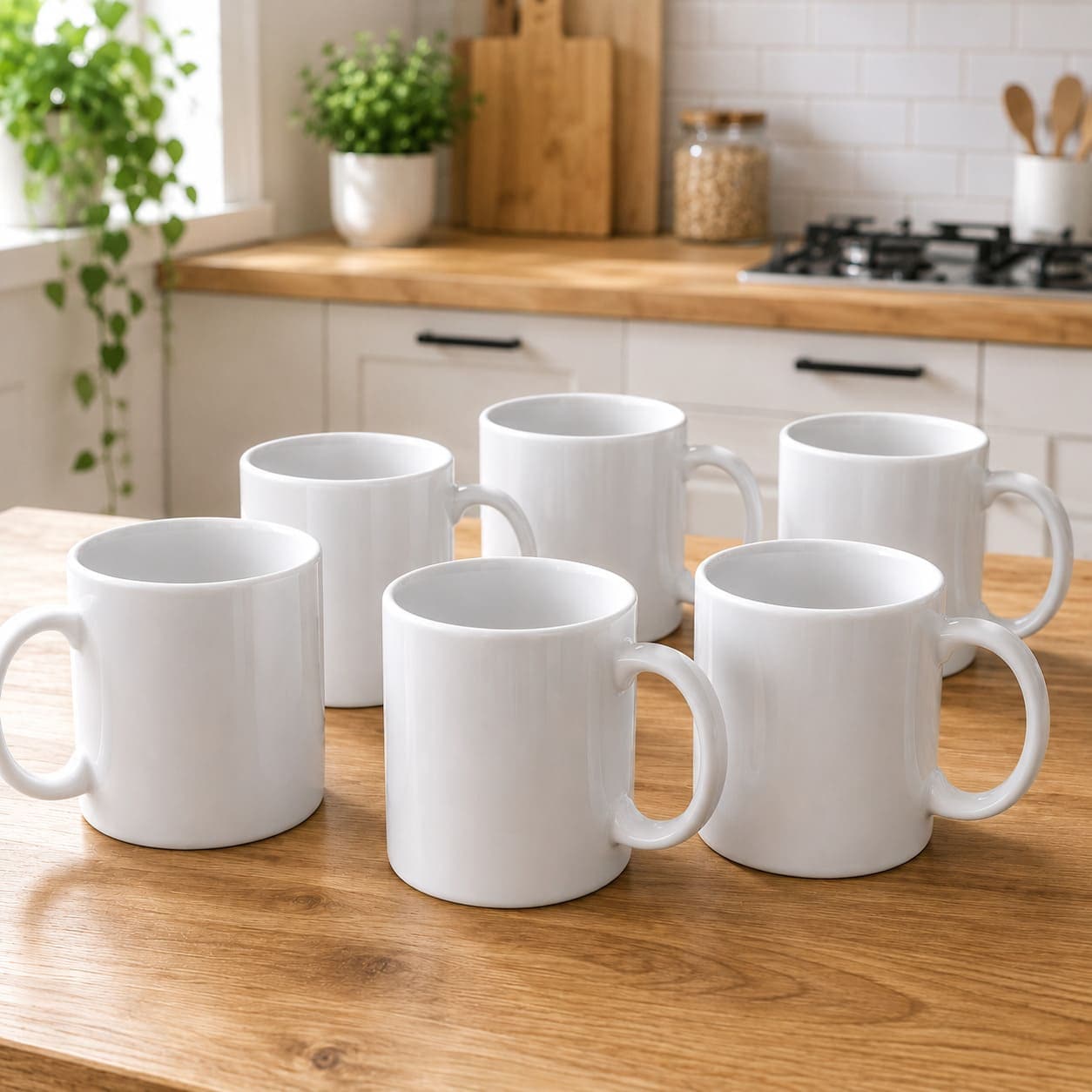 Coque-sublimation.fr Mug Lot de 6 mugs blancs à sublimation – Mugs céramique 330 ml Lot de 6 mugs blancs à sublimation – Mugs céramique 330 ml