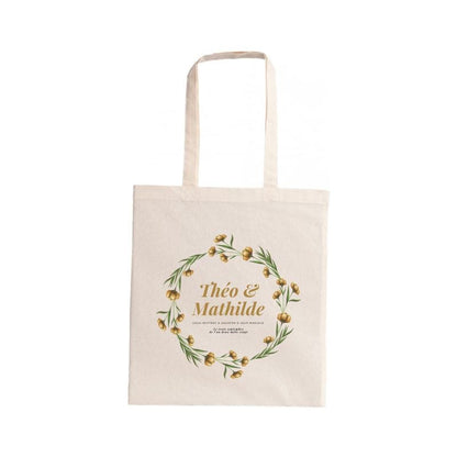 Sac beige courses publicitaire personnalisation sérigraphie ou DTF