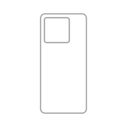 Coque sublimation 2D TPU pour Xiaomi Redmi 13C. La plaque arrière en aluminium dédiée à la sublimation permet la personnalisation de la coque.