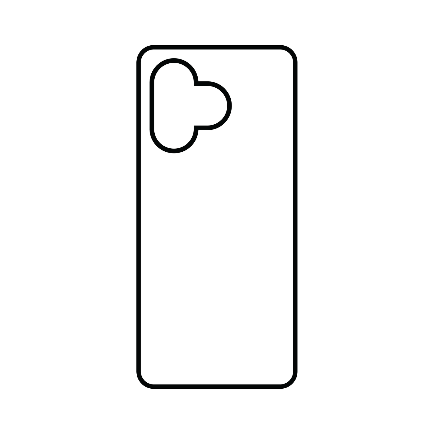 Coque sublimation 2D TPU pour Xiaomi Redmi 13. La plaque arrière en aluminium dédiée à la sublimation permet la personnalisation de la coque.