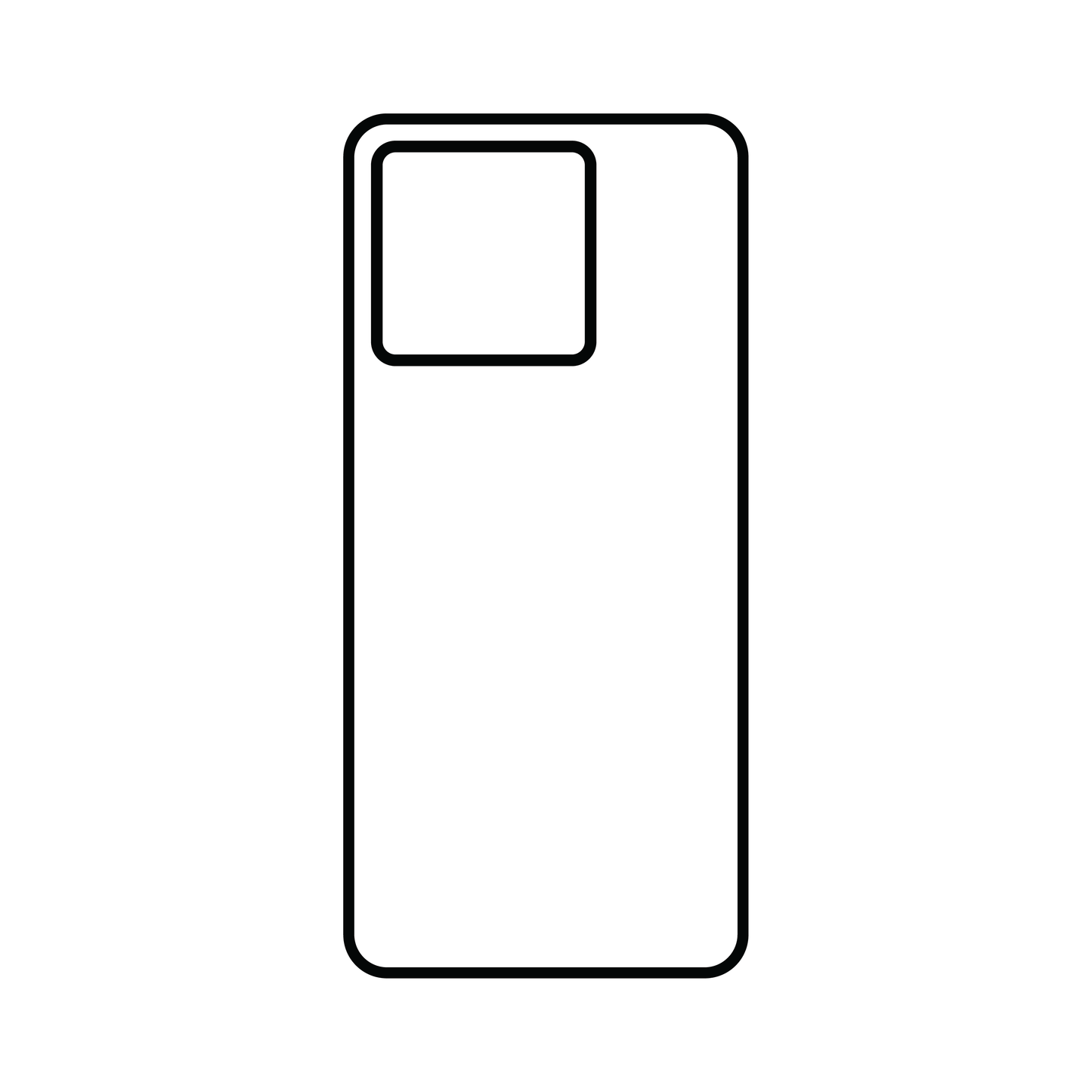 Coque sublimation 2D TPU pour Xiaomi Redmi 13C. La plaque arrière en aluminium dédiée à la sublimation permet la personnalisation de la coque.